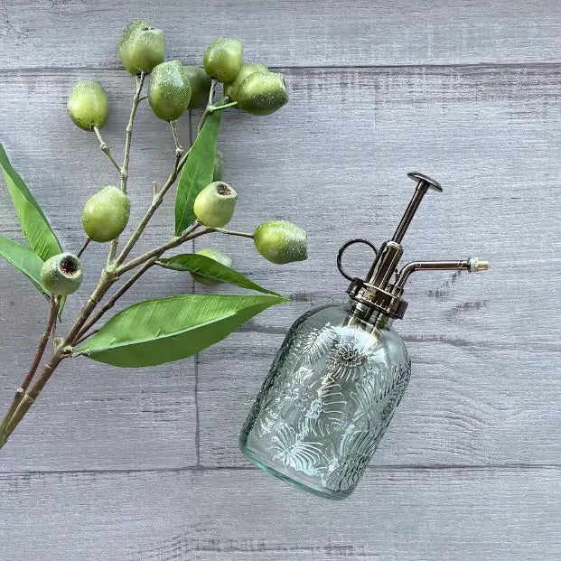 Tropical Glass Bottle Plant Mister - Pink