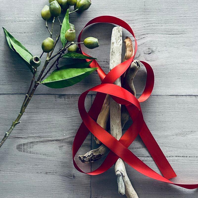 Satin Ribbon Deluxe Double Faced Rich Rust Red colour 2.5cm width ...