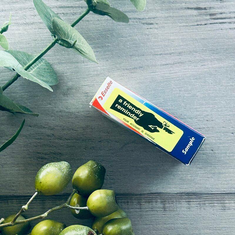 SELF ADHESIVE LABEL - A FRIENDLY REMINDER, YOUR ACCOUNT IS OVERDUE - centaur packaging