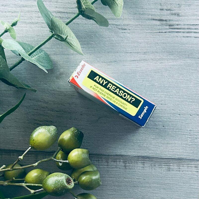 SELF ADHESIVE LABEL - ANY REASON? FOR THIS OVERDUE ACCOUNT? - centaur packaging