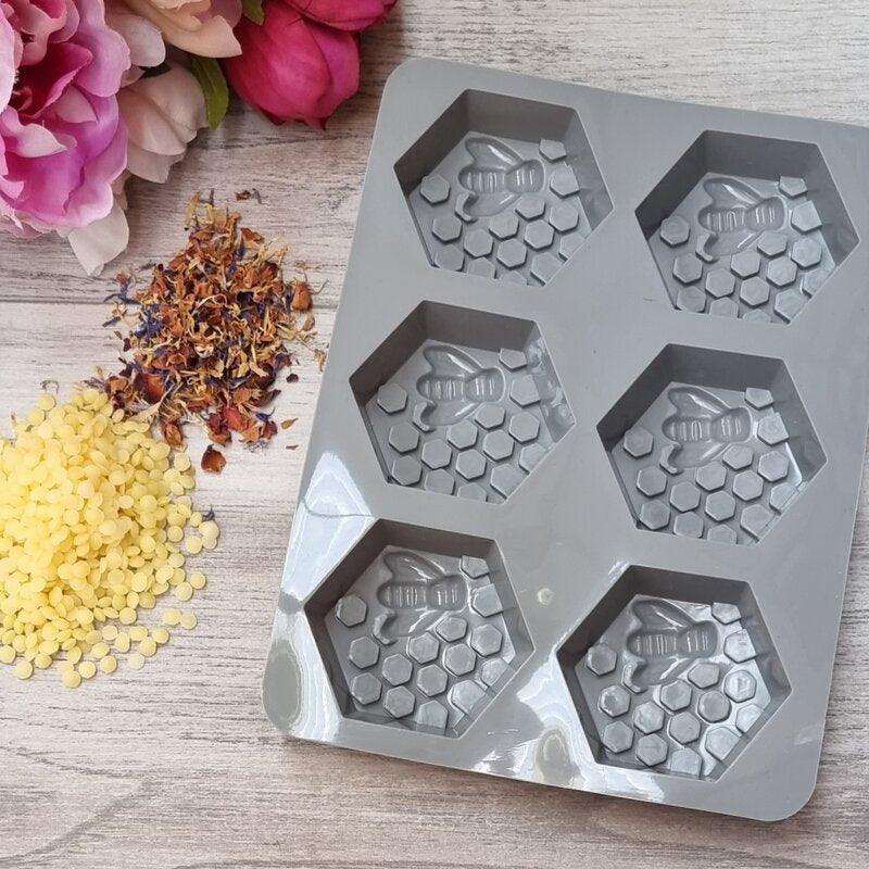 Silicone Soap Mould Honeycomb Bee - centaur packaging