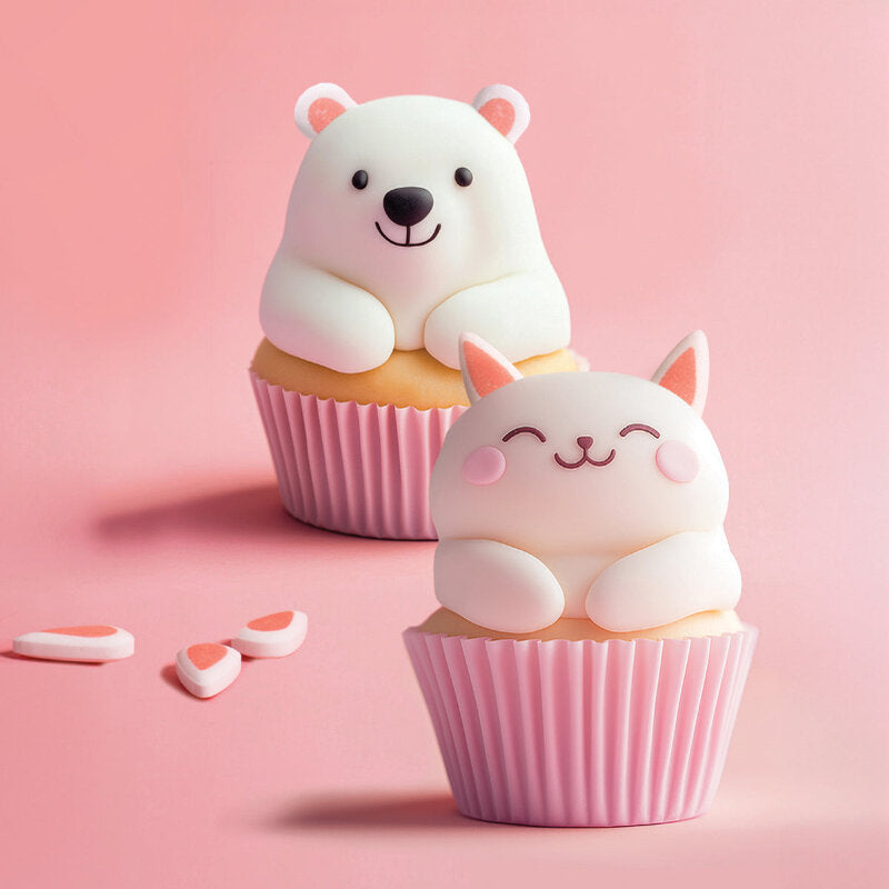 sprinks animal ears on decorated cupcakes bear and cat- centaur packaging