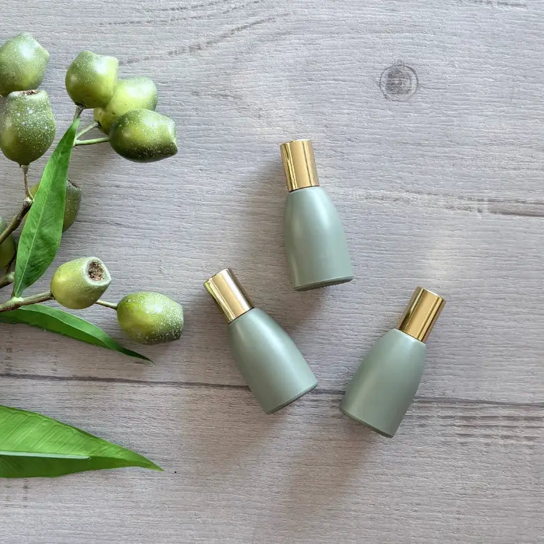 12ml Tara Roller Bottle with Gold Lid - Sage x3