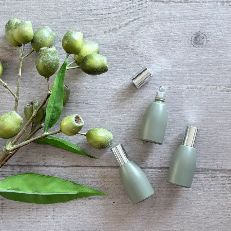 12ml Tara Roller Bottle with Silver Lid - Sage x 3