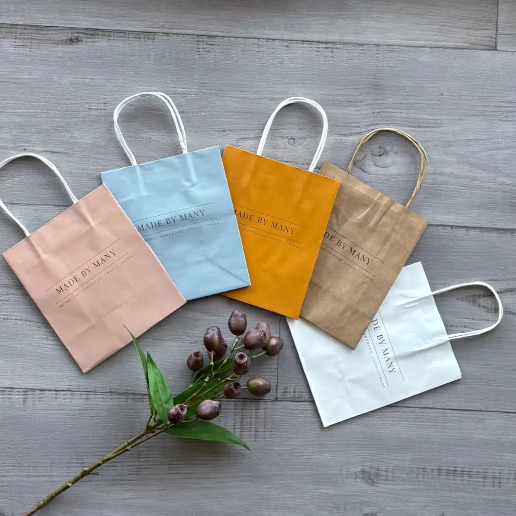 toddler paper bags multiple colours custom printed @ centaur packaging