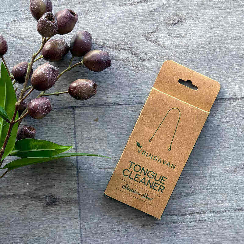 Tongue Cleaner - Stainless Steel vrindavan