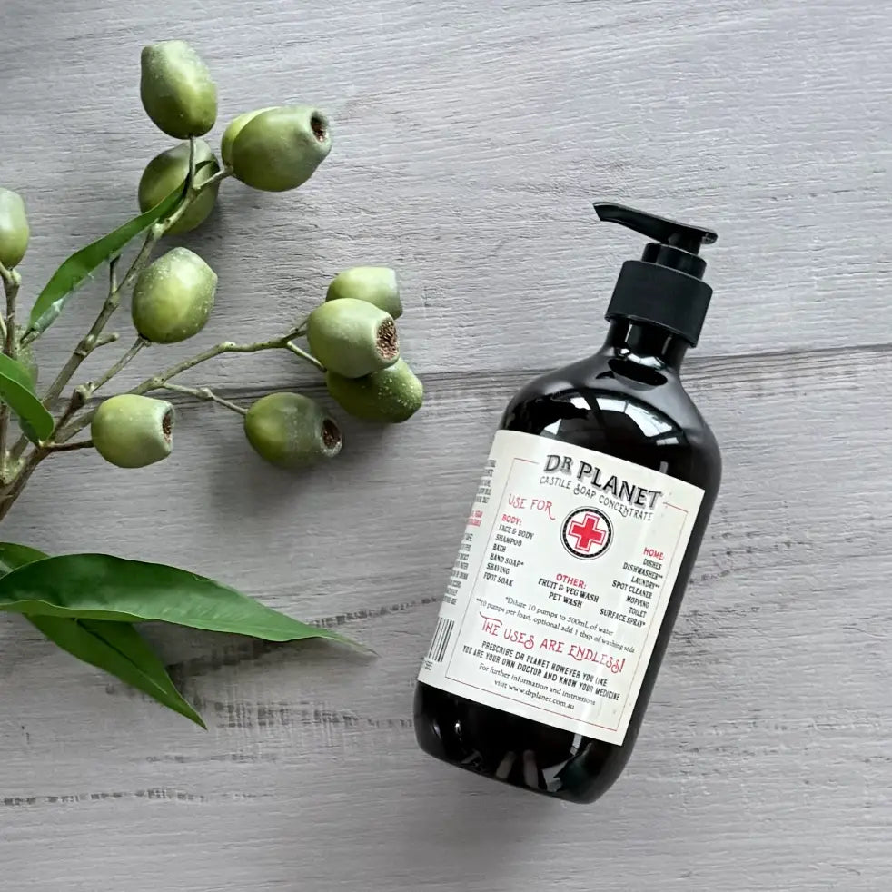 Dr Planet Castile Soap Concentrate 500ml - Unscented back view