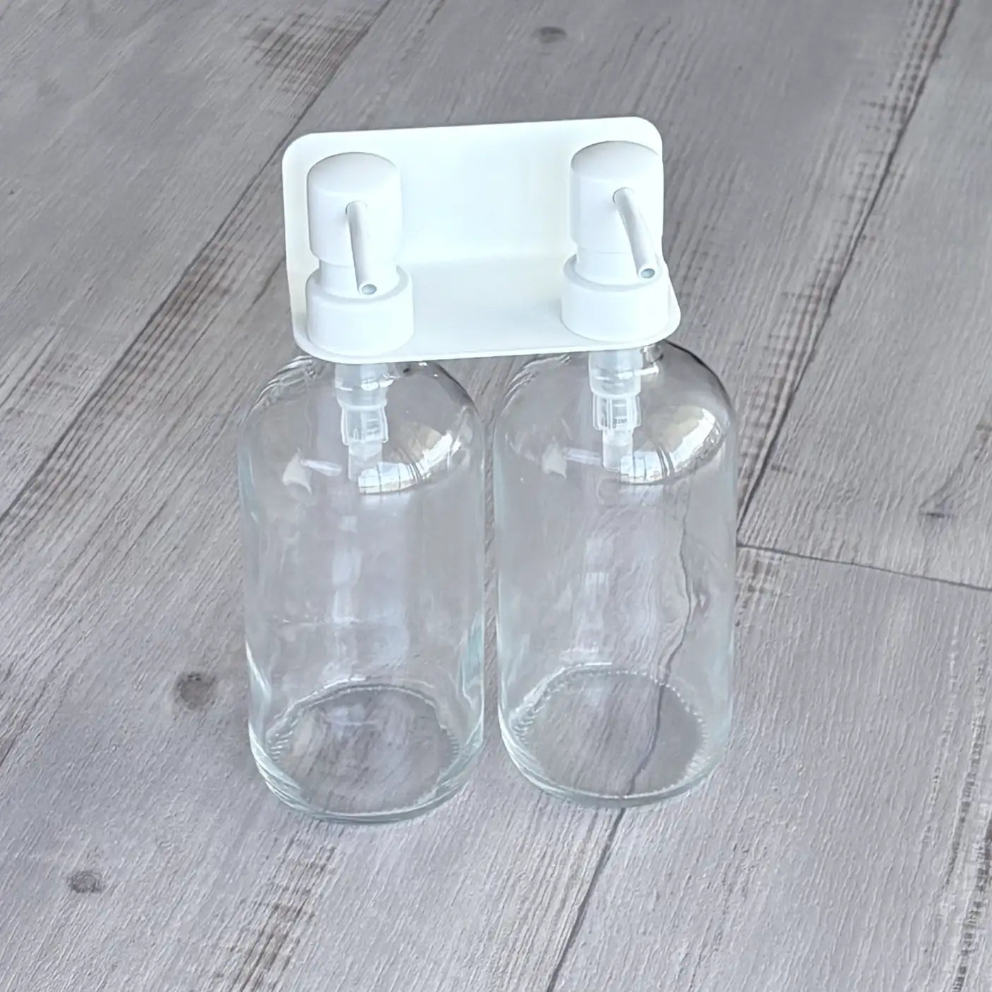 Stainless Steel 304 Soap Bottle Bracket 2 Hole – White