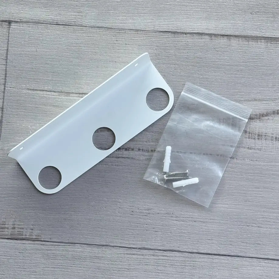 Stainless Steel 304 Soap Bottle Bracket 3 Hole – White