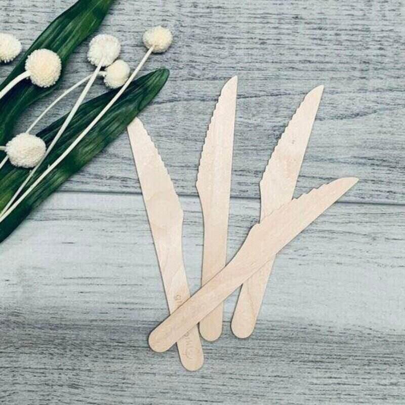 Wooden Bamboo Knife - Pack 100 - centaur packaging