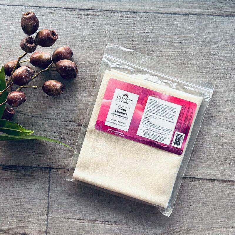 the heritage store wool flannel cloth 30cm x 68cm