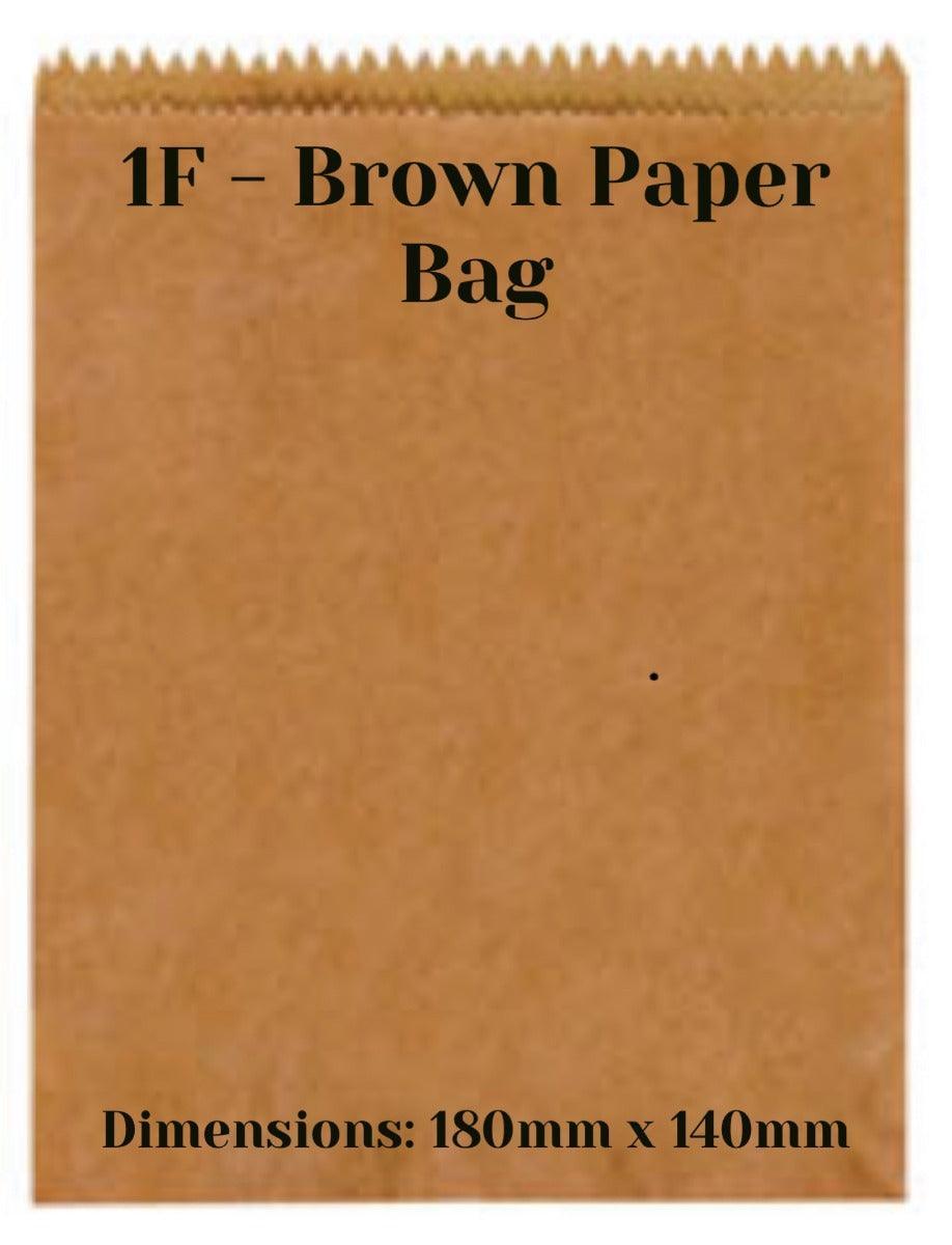 1F Brown Paper Bag-Pack of 1000 - centaur packaging