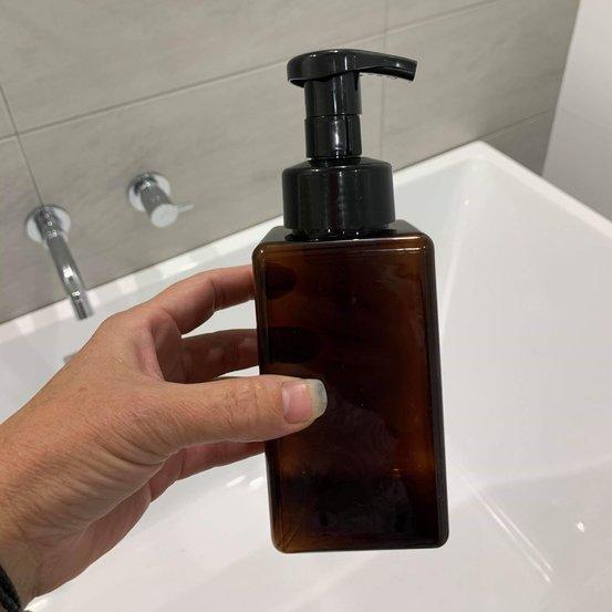 450ml Amber PETG Foamer Bottle - centaur packaging