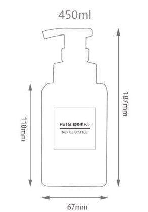 450ml Clear PETG Foamer bottle - centaur packaging