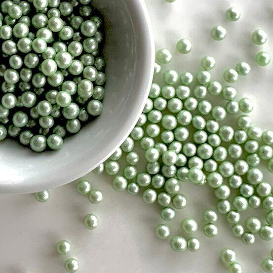 Sugar Pearls - Pearlized 8mm, 6.5 oz - Green