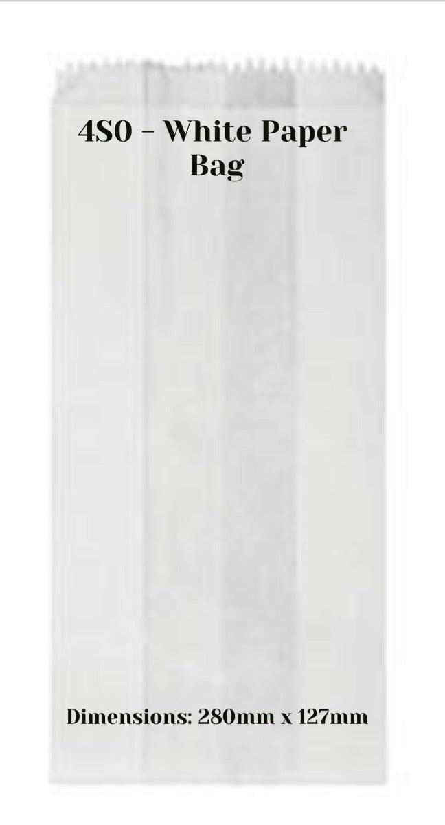 4SO White Paper Bag - centaur packaging