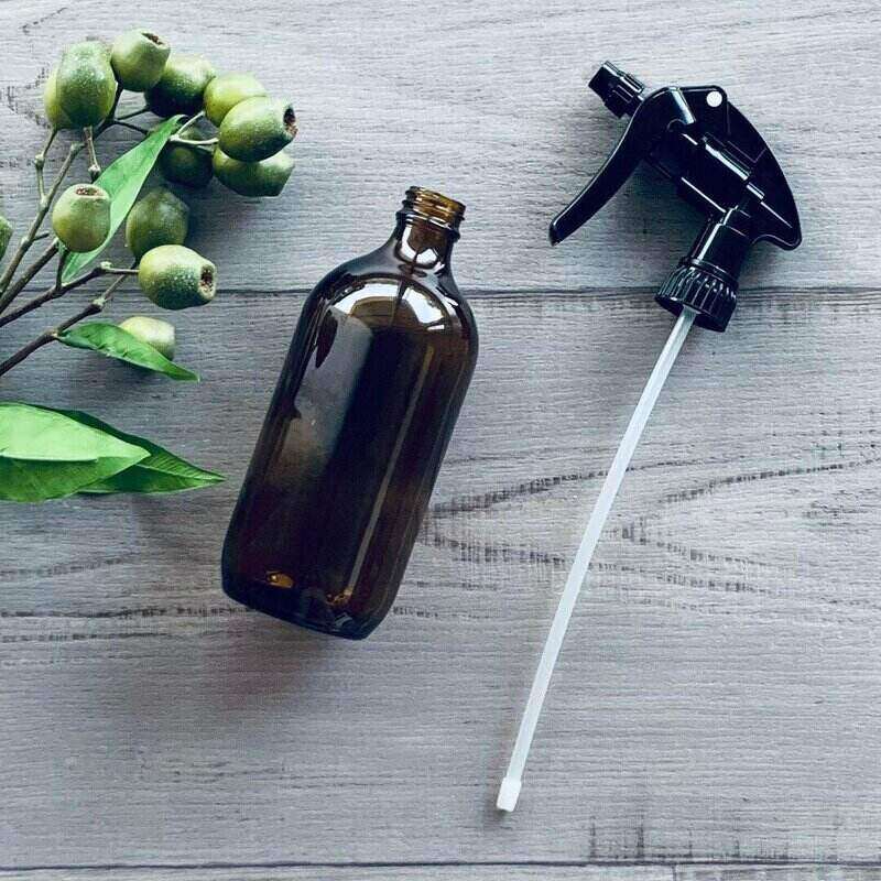 500ml Amber Glass Bottle with Standard Trigger Spray - centaur packaging