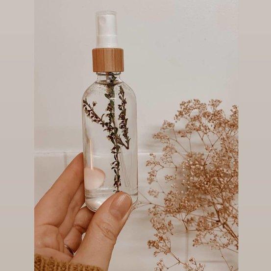 50ml Clear Glass Bottle with Bamboo Mister - centaur packaging