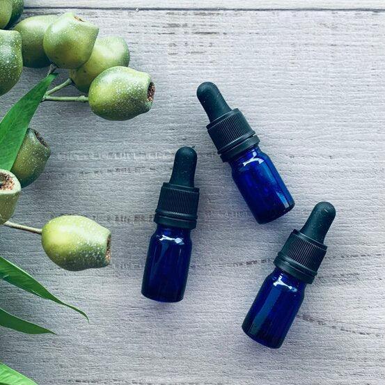 5ml Blue Bottle with Black Dropper - centaur packaging