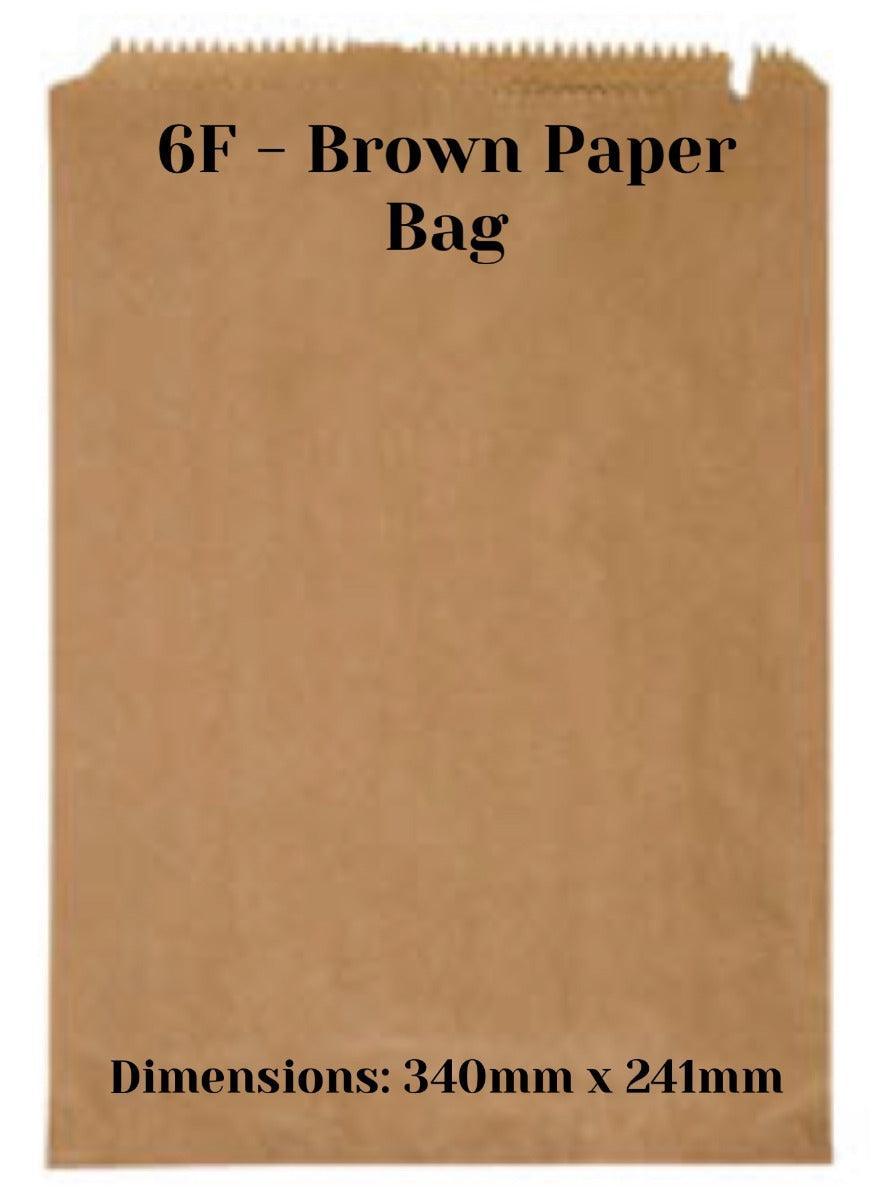 6F Brown Paper Bag-Pack 500 - centaur packaging