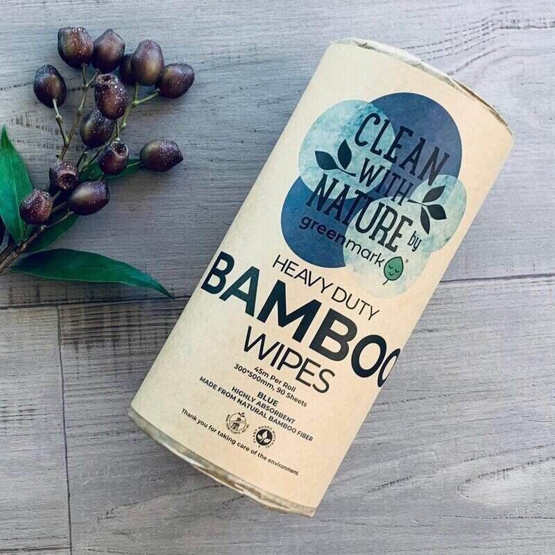 Bamboo Wipes Heavy Duty - Blue - centaur packaging