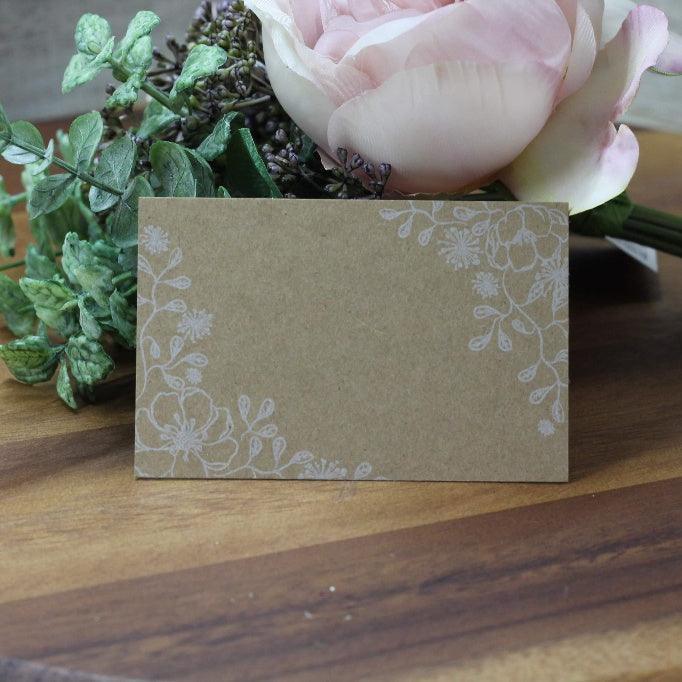 Floral Border Gift Tag-Pack of 50 - centaur packaging