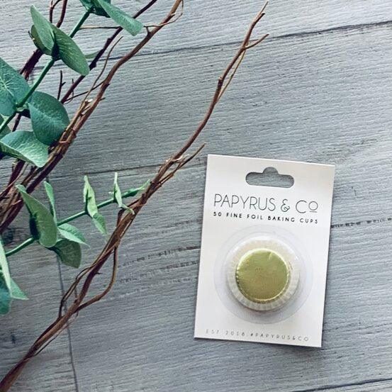 Foil Cupcake Baking Cups Mini Gold - Pack 50 - centaur packaging