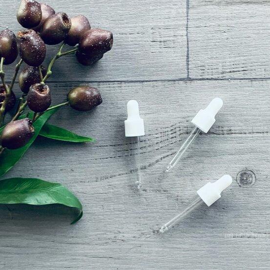 Glass Dropper to fit 10ml Roller Bottle - White - centaur packaging