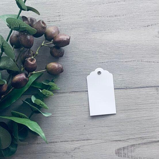 Hanging Gift Tag 20Pk - White - centaur packaging