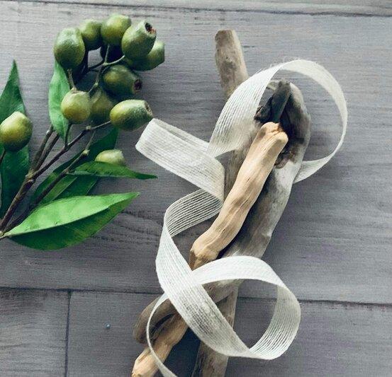 Jute Ribbon Ivory 25mm- 10mt - centaur packaging