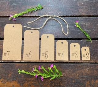 Kraft shipping tag #4 - Pk 100 - centaur packaging