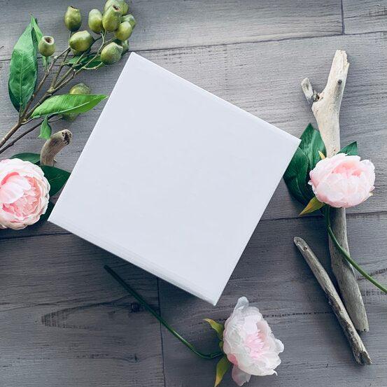 Large Gift Box with Lid - White - centaur packaging