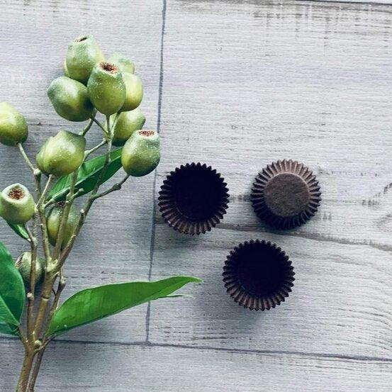 Mini Cupcake Baking Paper Brown Bulk Pack 500 - centaur packaging