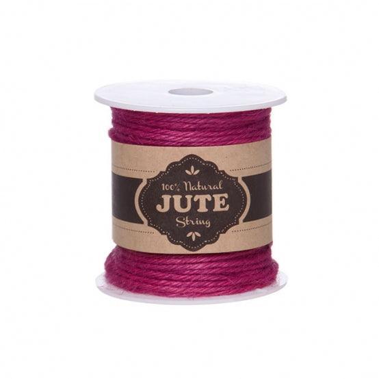 Natural Jute String Hot pink - centaur packaging