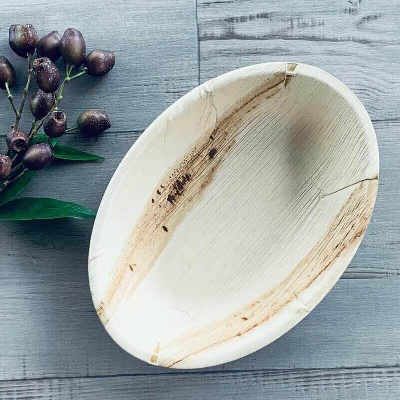 Oval Palm Leaf Deep Serving Bowl - centaur packaging