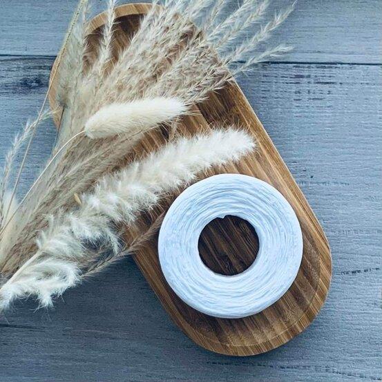 Paper Raffia 4mm x 100mt -Off White. White raffia ribbon. – Centaur ...