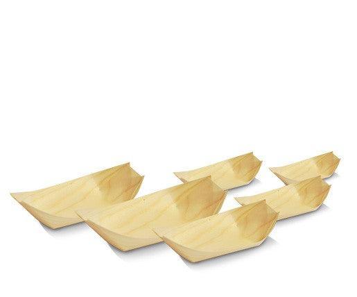 Pine Wood Oval Boat X-Large- Pack of 50 - centaur packaging