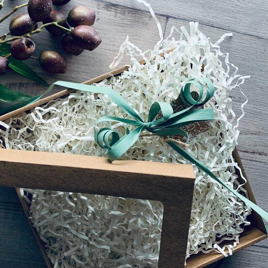 Shredded Paper for Hampers - White - centaur packaging