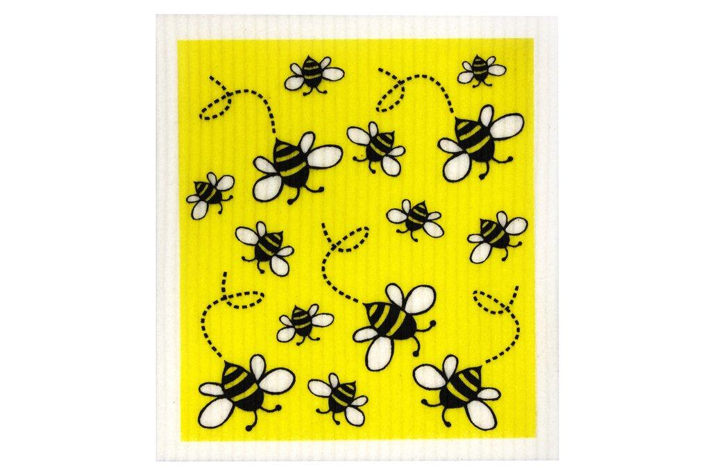 Sponge Dish Cloth 100% Biodegradable - Bees - centaur packaging