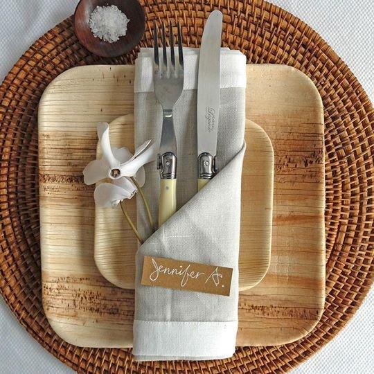 Square Palm Leaf Plate 6" - Pack of 25 - centaur packaging