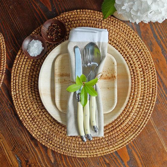 Square Palm Leaf Plate 6" - Pack of 25 - centaur packaging