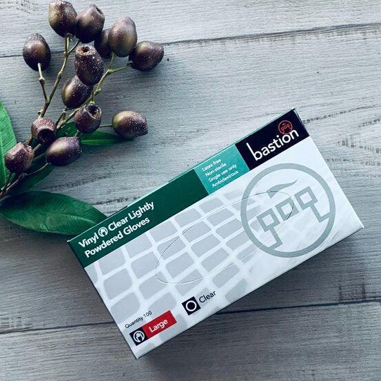 Vinyl Gloves Lightly Powdered - Large - centaur packaging