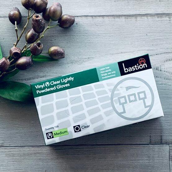 Vinyl Gloves Lightly Powdered - Medium - centaur packaging